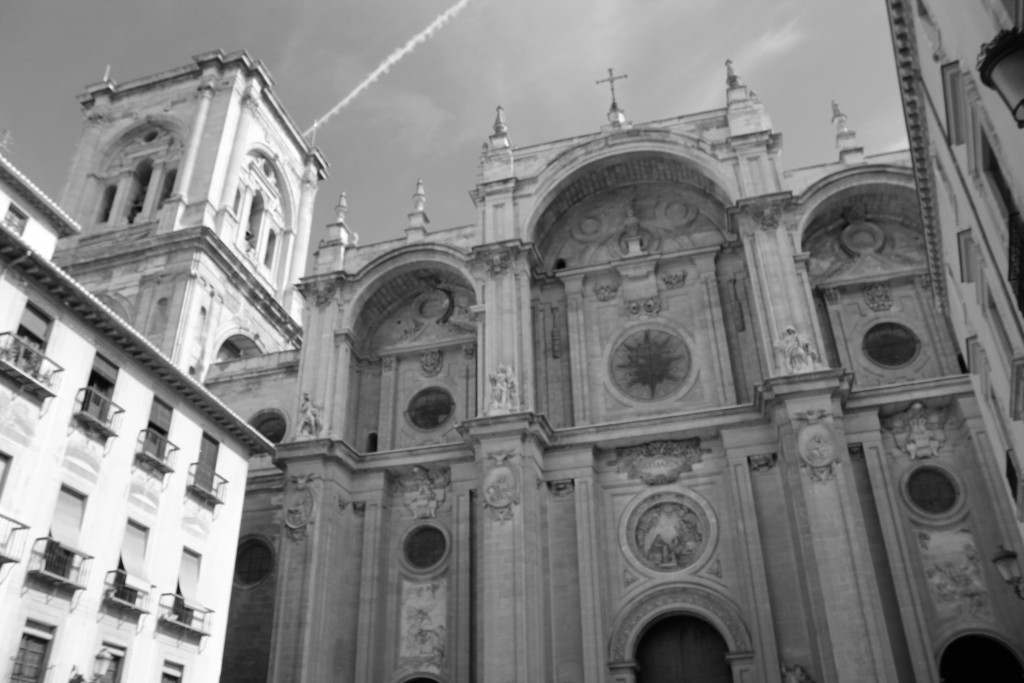 Fachada de la Catedral de Granada desde la plaza de las Pasiegas. Foto: Álvaro Barbero