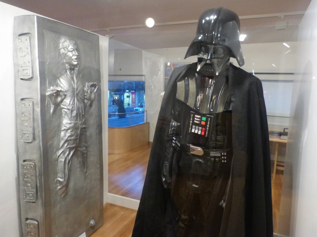 Han Solo y Darth Vader permanecerán en la sala de exposiciones Zaida durante la octava edición de Retroback. Foto: Paula Ruiz