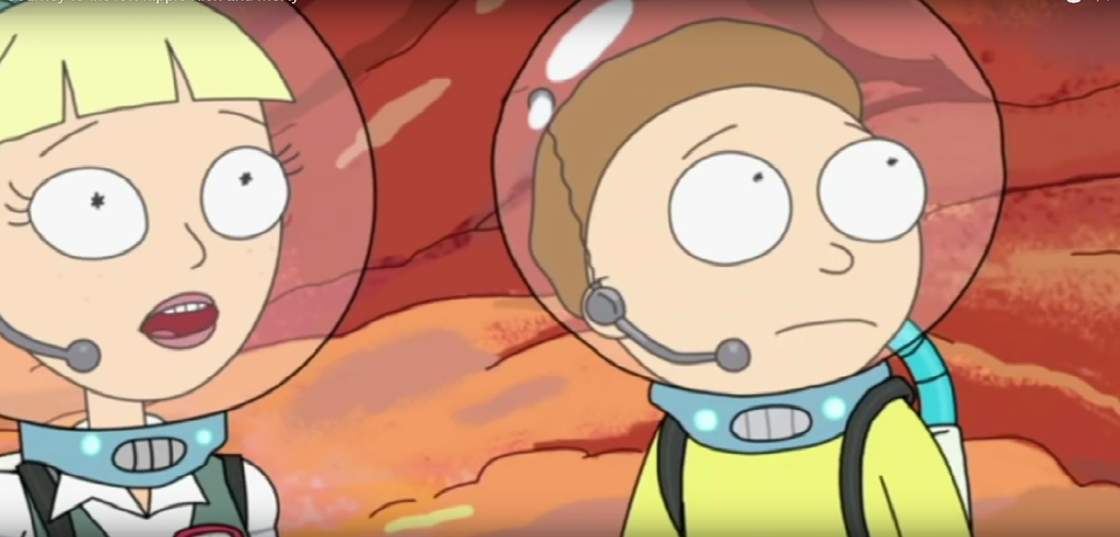 Escena de la serie Rick y Morty